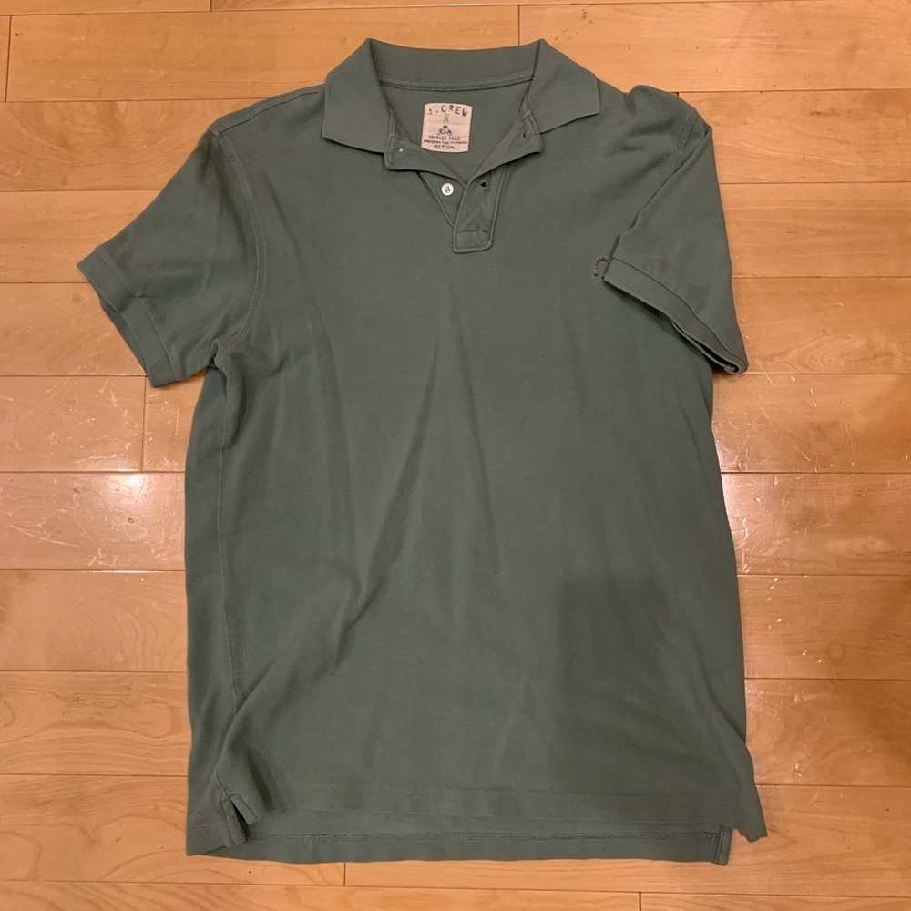 J. Crew green polo